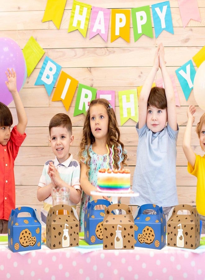 علب هدايا لحفلات الحليب والبسكويت، 16 قطعة، بتصميم البسكويت، علب ورقية مزينة بمقابض، مثالية لحفلات أعياد الميلاد وحفلات استقبال المولود، مقاس 5.9 × 3.5 × 5.5 بوصة. - Image 5